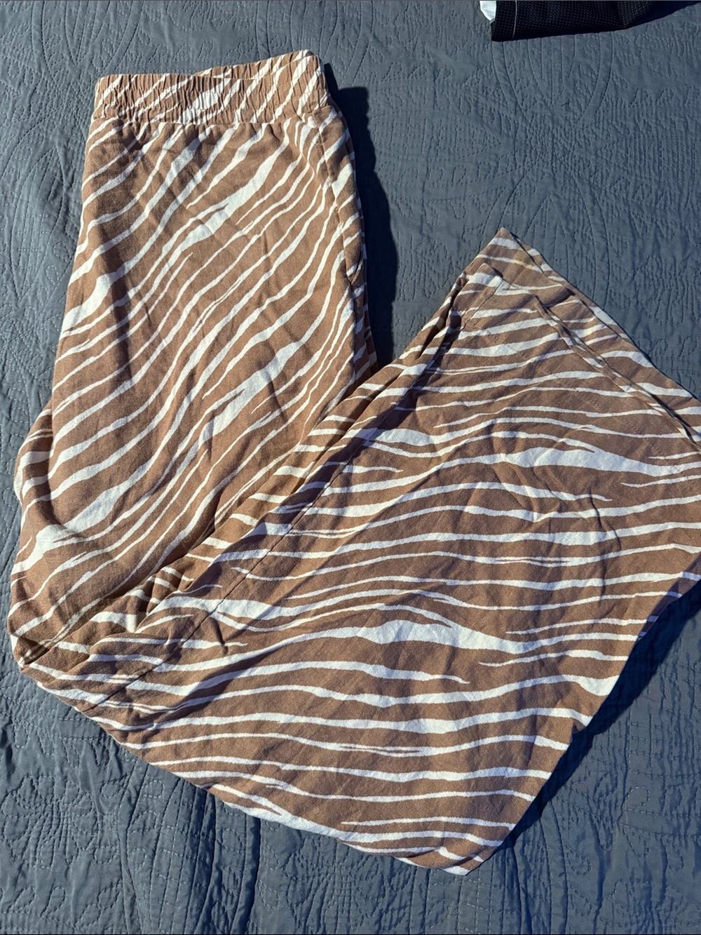 a new day Brown and White Zebra-Print Maxi Skirt